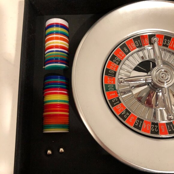 Tabletop Roulet Game Complete Vintage in Case - Picture 5 of 14